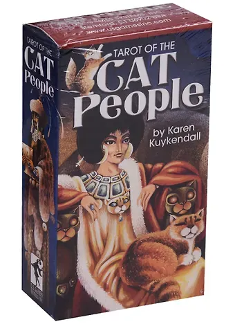 Karen Kuykendall Таро Аввалон, Tarot of the Cat People Таро Люди-кошки (карты+инструкция на англ. яз.) (коробка) (ПИ)