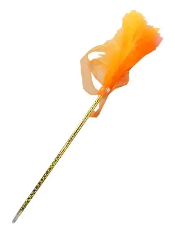 Ручка шариковая с пером и бусинкой, синяя, в ассортименте