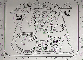 Чудесный чемоданчик. Раскраска. Маленькая волшебница