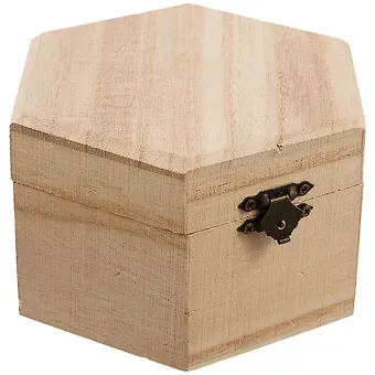 Набор д/творчества Шкатулка д/росписи Многоугольная 7,8*14*12/7,4*13,5*11,7(дерево) (AM0109)