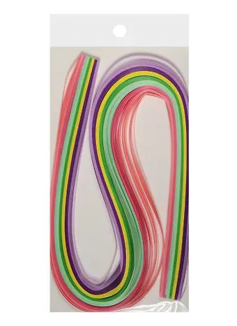 Бумага для квиллинга в пакете с подложкой (3mm) (120 листов) (52cm) нежный с зеленым (11-23988