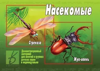 Насекомые. Демонстрационный материал для занятий в группах детских садов и индивидуально