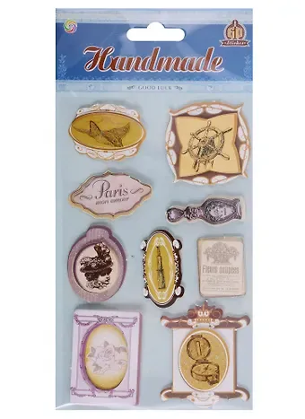 Наклейки 3D, бумажные Париж