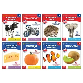 Набор обучающих книг по методике Г. Домана на английском языке (комплект из 8 книг)