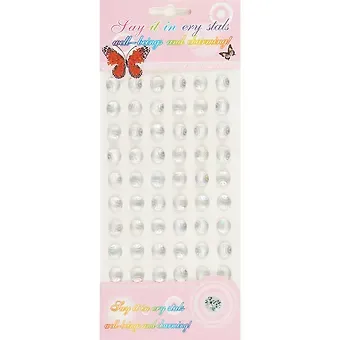 Стразы перламутровые Белые, 24х10см, D1см (11-21656-189)