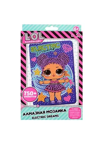 Алмазная мозаика LOL Electric Dreams (10х15) (стилус, тарелочка, мольберт) (LA0009)
