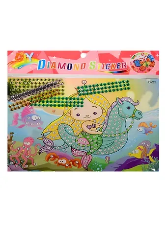 Аппликация стразами Русалочка 2 А4 (15-01248-D22)