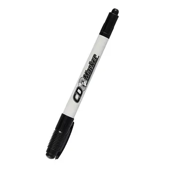 Маркер перманентный GoodMark, двухсторонний черный