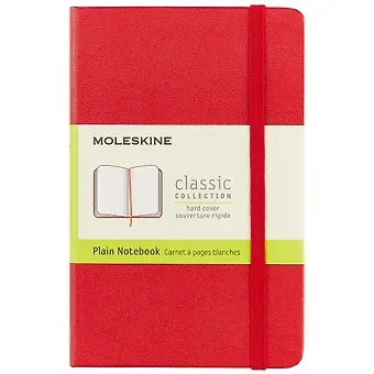Записная книжка Moleskine Classic Pocket, нелинованная, красная, 96 листов, А6