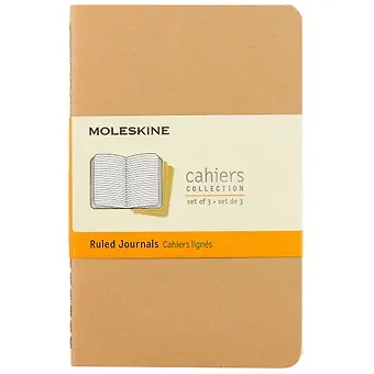 Набор книг для записей Moleskin Cahier Journal Pocket, 3 штуки, мягкая обложка, 32 листа, А6