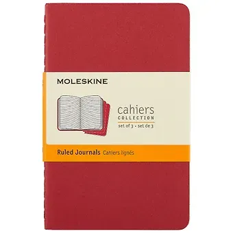 Набор книг для записей Moleskin Cahier Journal Pocket, 3 штуки, мягкая обложка, 32 листа, А6