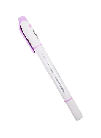 Текстовыделитель Hatber, Mildtone Pastel, двухсторонний сиреневый