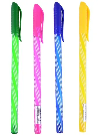 Ручка шариковая GoodMark, Stripes, синяя