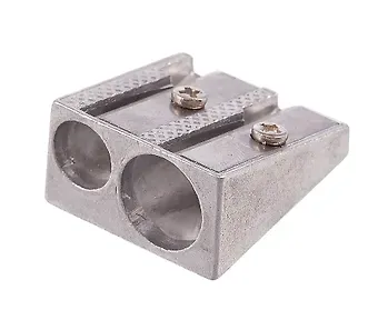 Точилка 2 отверстия, металл