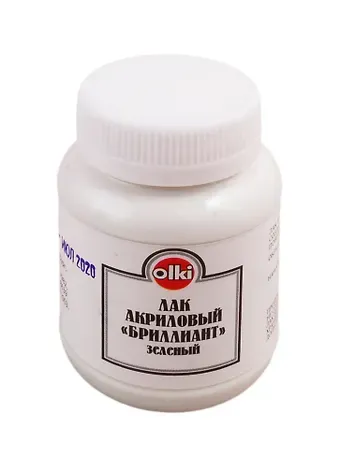 Лак акриловый Olki бриллиантовый зеленый 100 мл