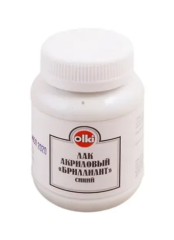 Лак акриловый Olki бриллиантовый синий 100 мл