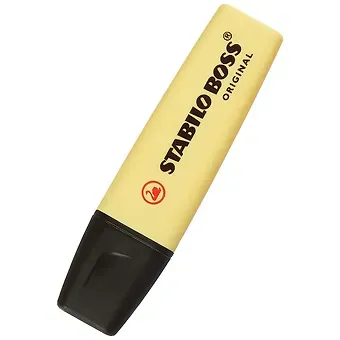 Текстовыделитель Stabilo, Boss Original Pastel, ванильный 2-5 мм