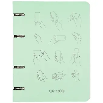 Тетрадь на кольцах в клетку Listoff, 