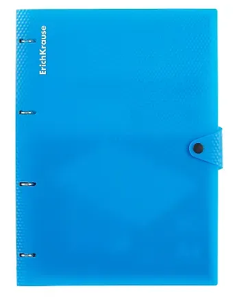 Тетрадь на кольцах в клетку Erich Krause, Glance Vivid, А4, 80 листов, в ассортименте