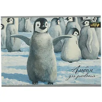 Альбом для рисования Academy Style, Wild Wings, А4, 40 листов, на склейке, в ассортименте
