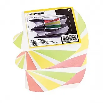 Блок-куб 80*80*80 цветной, проклеенный, спираль, inФОРМАТ