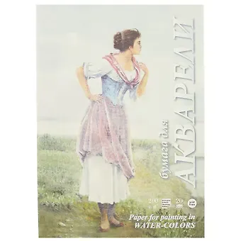 Папка для акварели «Рыбачка», 20 листов, А3