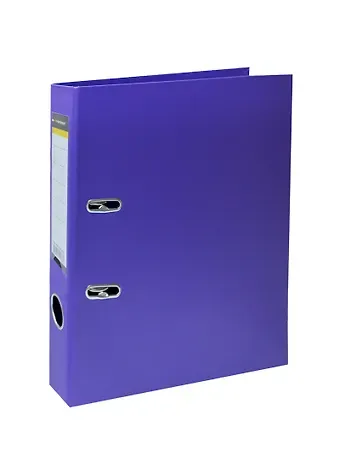 Папка архивная 55мм А4 фиолетовая,PVC,прозр.карман,металл.уголки, inФОРМАТ