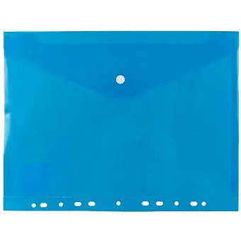 Папка-конверт с цветной окантовкой, А4