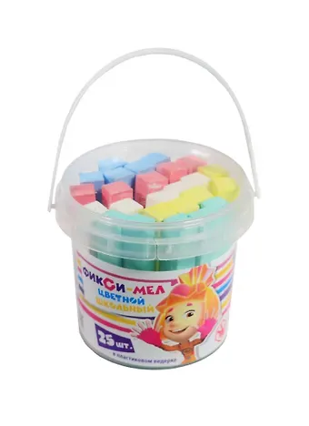 Мелки цветные в ведерке, 25 шт, CENTRUM