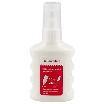 Корректирующая ручка «GoodMark» с кистью