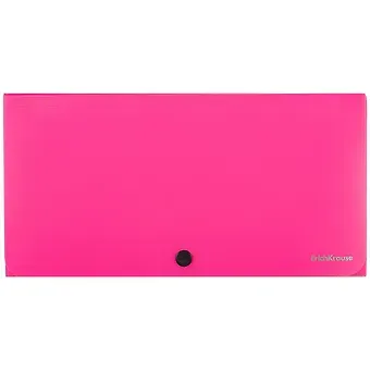 Папка на кнопке «Neon», 12 отделений, Erich Krause, 13.5 x 26 см