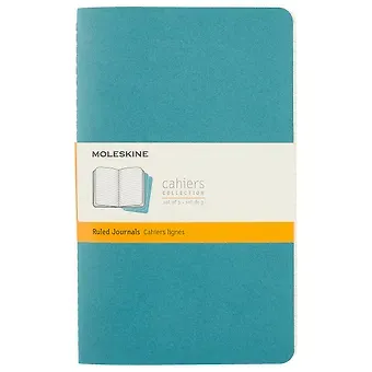 Записная книжка Moleskin Cahier Journal Large, 3 шт, голубой, 40 листов, А5