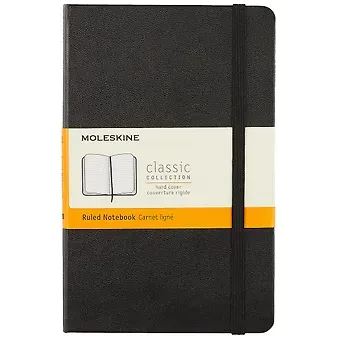 Записная книжка Moleskin Classic Medium, чёрная, 120 листов, А5+