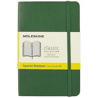Записная книжка Moleskin Classic Pocket, мягкая обложка, зелёная, 96 листов, А6
