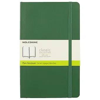 Записная книжка Moleskin Classic Soft Large, зелёная, 96 листов, А5