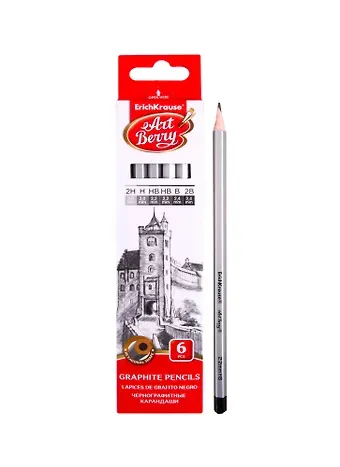 Карандаши Art Berry, чернографитные 6 штук