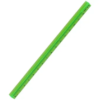 Линейка 15см акриловая, трехгранная