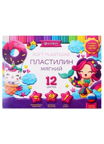 Пластилин 12цв 240гр 