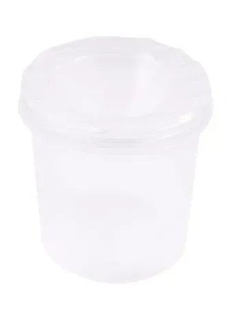 Стакан-непроливайка полупрозрачный