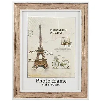 Фоторамка «Светлое дерево с белой каймой», 15 х 20 см