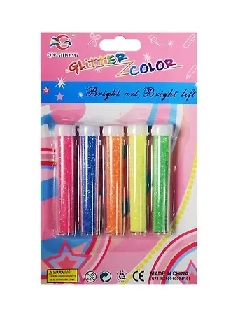 Набор декоративных блесток, цвет неон, 5шт/6шт в блистере