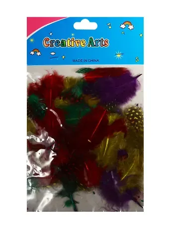 Набор перьев с крапинкой микс цветов