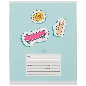 Тетрадь в клетку Listoff, 