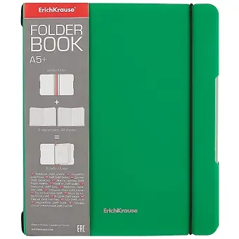 Тетрадь в клетку Erich Krause, Folder book, 96 листов, в ассортименте