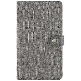 Алфавитная книга на кнопке, графит, 60 листов, А6+