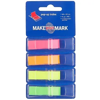 Набор самоклеящихся закладок «Make your mark», 4 блока