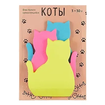 Блок бумаги самоклеящийся 