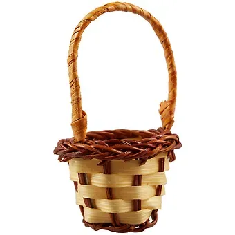 Декоративная Корзинка из лозы, 10см