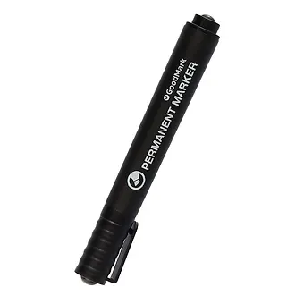 Маркер перманентный GoodMark, черный 5 мм