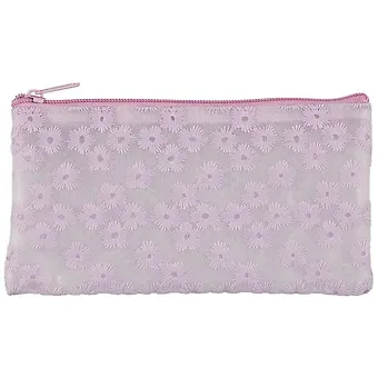 Пенал-косметичка “Цветы” прозрачная, ПВХ, ассорти